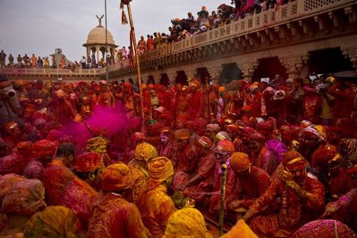Holi in Mathura